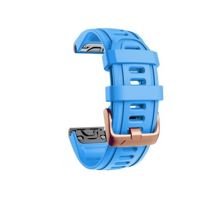 20mm Buckle Band suitable for Garmin Fenix 7S 6S Pro 5S Plus Instinct 2S Strap Quickfit Silicone Bracelet Wristband (Color : Sky blue, Size : 20mm Fenix 5S More)