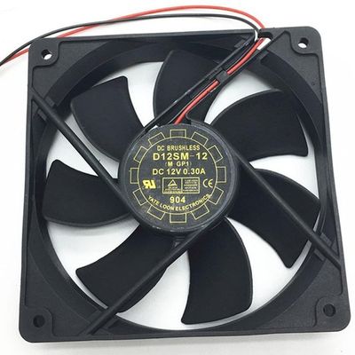 Fan for D12SM-12 Fan 12V 0.30A 12012025mm 2-Wire Cooling Fan