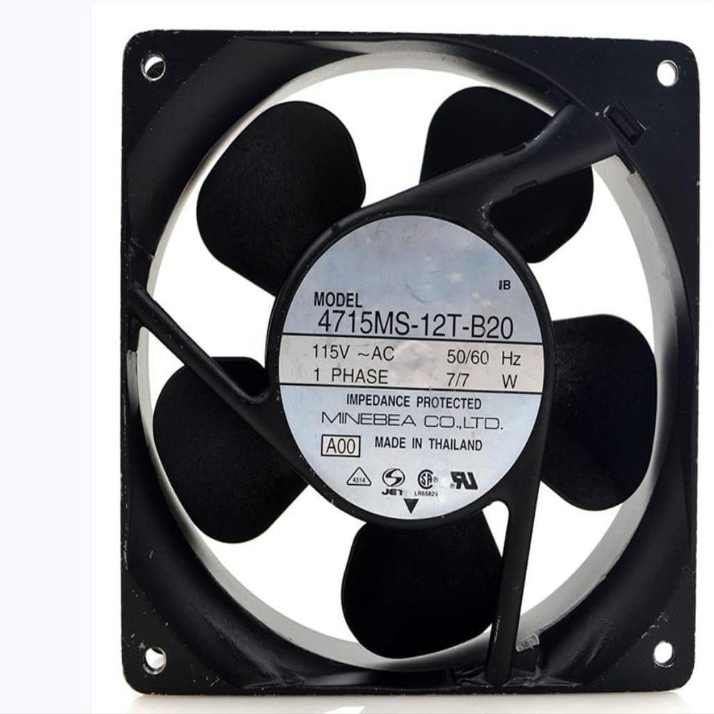 4715MS-12T-B20 120x120x38mm 115V 7W NMB 12CM 2-Wire Cooling Fan