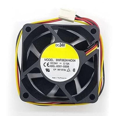 Beautyrankle Fan for 9WF0624H4D04 6025 Fan DC 24V 0.15A 6CM 60MM Cooling Fan