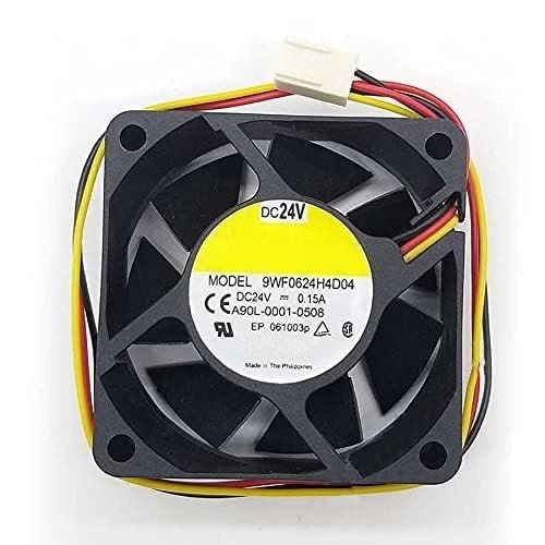 Beautyrankle Fan for 9WF0624H4D04 6025 Fan DC 24V 0.15A 6CM 60MM Cooling Fan