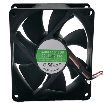 Fan for DA08025B12UR 12V 0.50A 80X80X25MM 3-Wire Cooling Fan