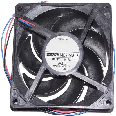 Fan for D0925W14B7PZA58 Fan 14V 0.17A 3-wire/3-pin Silent Cooling Fan