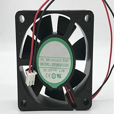 DFS602012H YOUNGLIN 6020 DC12V 2.0W 2-Wire 6CM Silent Cooling Fan