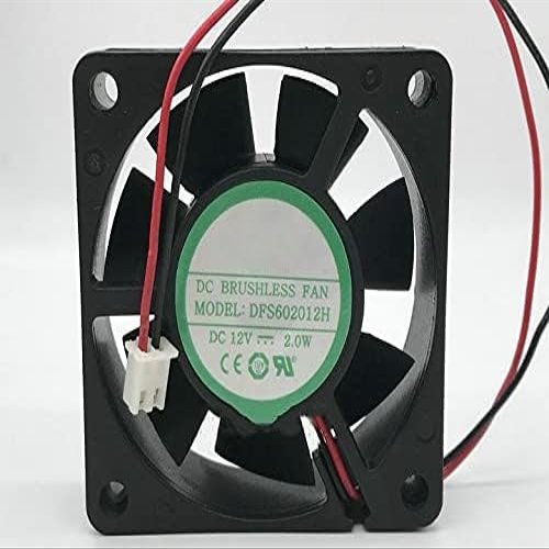 DFS602012H YOUNGLIN 6020 DC12V 2.0W 2-Wire 6CM Silent Cooling Fan