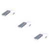 HOMSFOU 3pcs Type- Card Reader USB Ports Interface Portable Adapter for Laptops Like Compact Design Compatible view 1