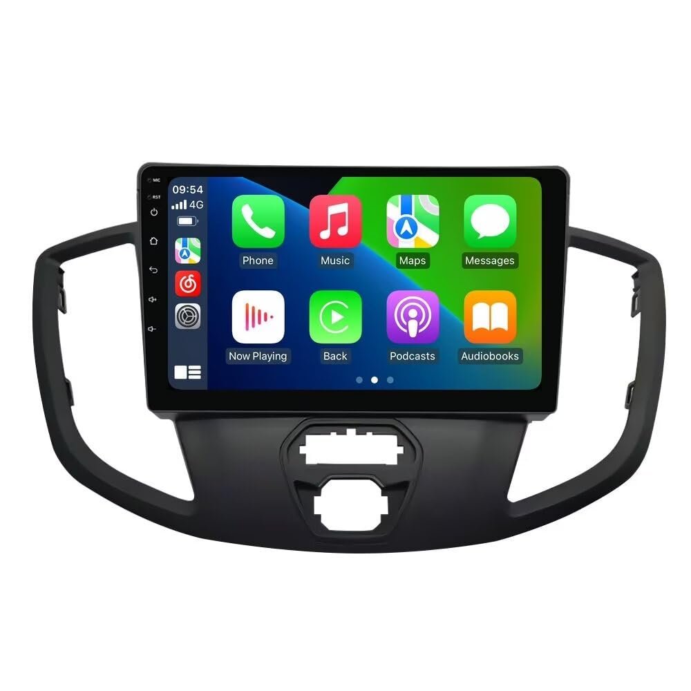 4+64GB 8-Core 9" Car Radio Stereo for Ford Transit 2013-2019 Dash Kit, Android 13 GPS Navigation Multimedia Player with Car-Play Android Auto