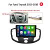 4+64GB 8-Core 9" Car Radio Stereo for Ford Transit 2013-2019 Dash Kit, Android 13 GPS Navigation Multimedia Player with Car-Play Android Auto view 2