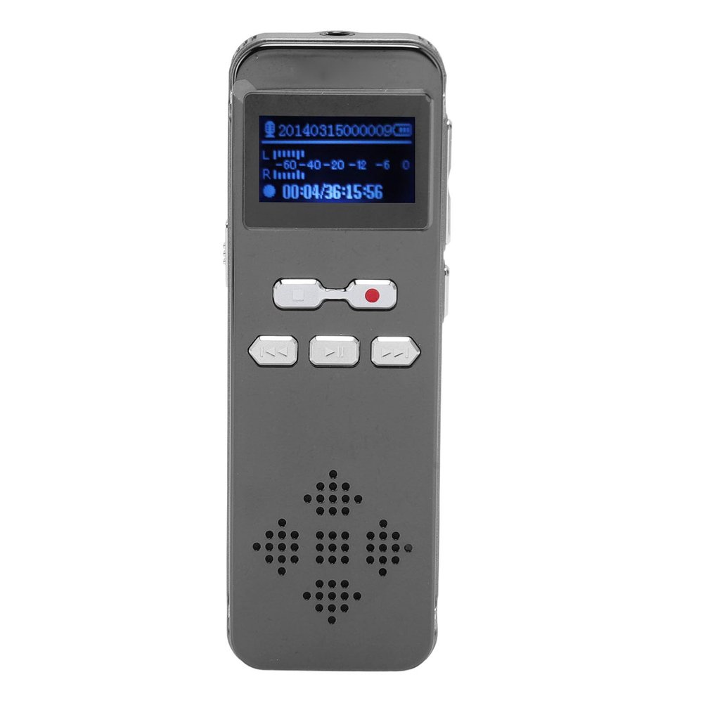 Digital Voice Recorder, Noise Reduction Voice Recorder, Dual Microphone, Password, One Touch Recording, MP3, Audio Recording Device for Meetings,