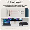 LG 32SR85U-W Smart Monitor 32-inch 4K UHD (3840x2160), IPS Display, webOS 23, USB Type-C 90W PD, Built-in FHD Webcam & Speaker, HDR 10, AirPlay 2, Screen Share, Bluetooth, White view 4