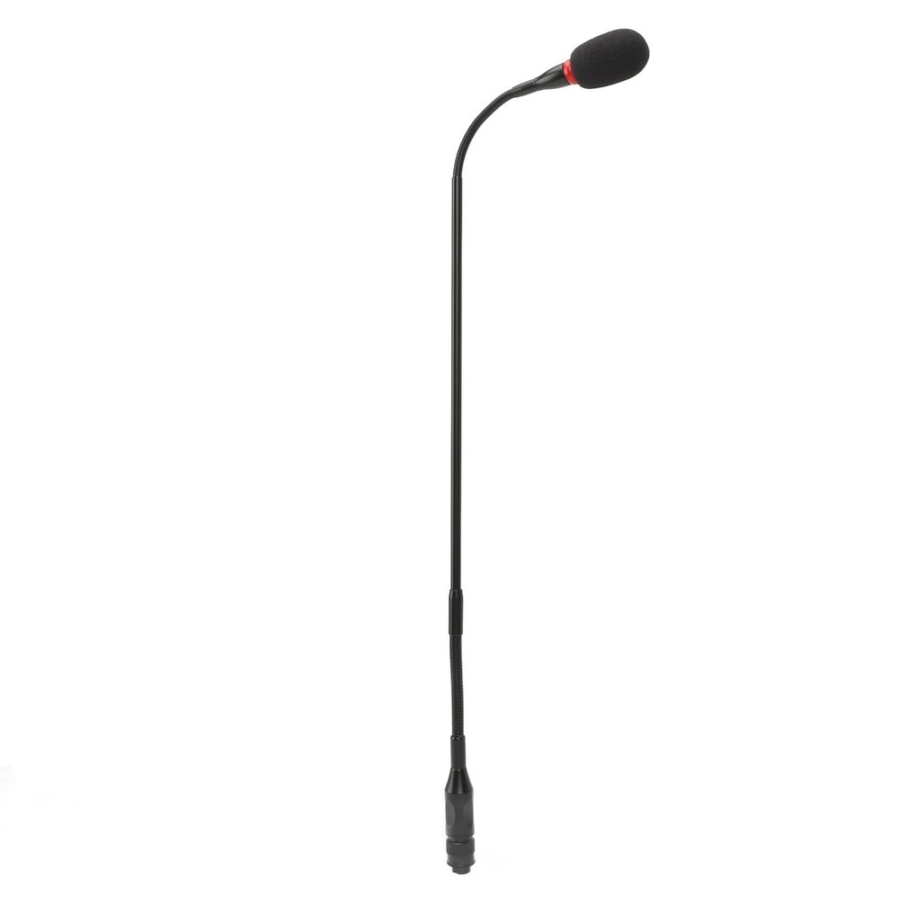 ciciglow 23.2in Gooseneck Microphone, 3Pin Flexible Desktop Gooseneck Condenser Microphone with Power Indicator for Meetings Conferences Lecture