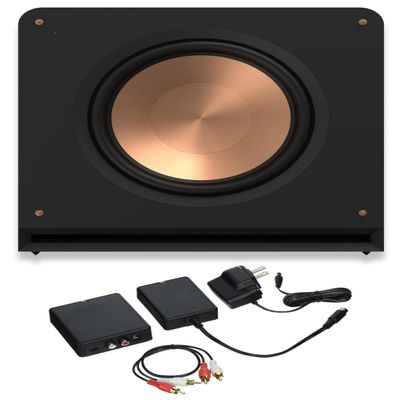 Klipsch RP-1600SW 1600W Subwoofer with 16 Inch Cerametallic Driver with a Klipsch WA-2 Wireless Subwoofer Kit (2023)
