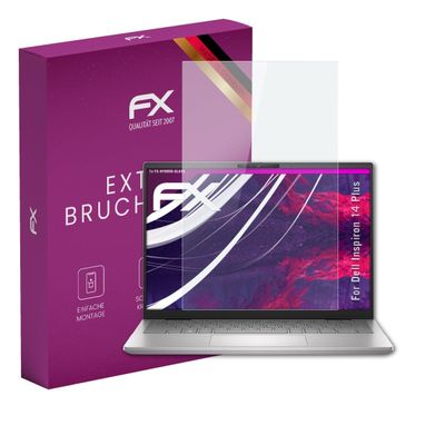 atFoliX Plastic Glass Protective Film compatible with Dell Inspiron 14 Plus, 9H Hybrid-Glass FX Screen Protector