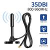 XYANT Omni Outdoor Antenna Sucker,915MHz 868MHz LORA Antenna High Gain 35dbi with Pure Copper Rod for Long Distance Transmission, Black view 2
