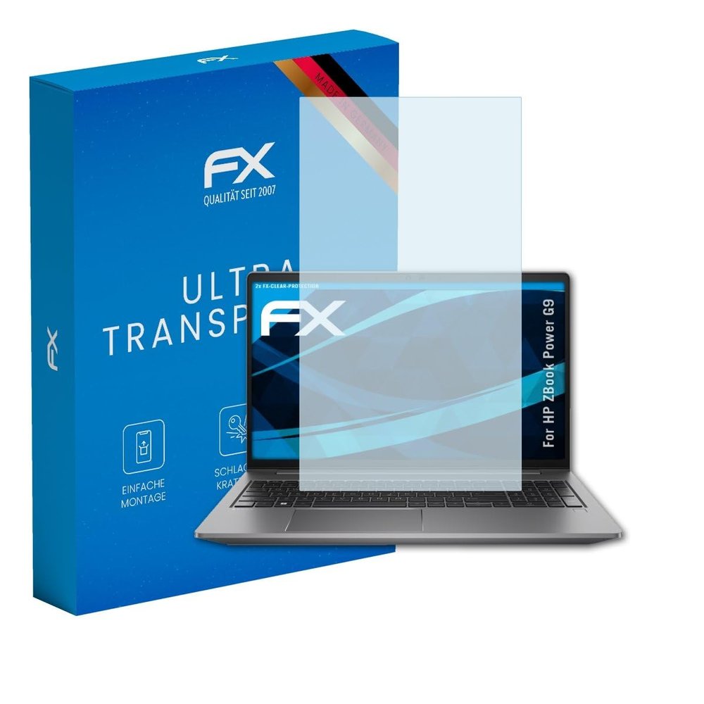 atFoliX Screen Protection Film compatible with HP ZBook Power G9 Screen Protector, ultra-clear FX Protective Film (2X)