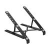 CDQL Laptop Stand for Desk,Adjustable Height Laptop Stand,Aluminum Portable Laptop Stand,Foldable Tablet Notebook Stand,Laptop Riser Cooling Rack for Office Desk Accessories (Black) view 1