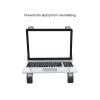 CDQL Laptop Stand for Desk,Adjustable Height Laptop Stand,Aluminum Portable Laptop Stand,Foldable Tablet Notebook Stand,Laptop Riser Cooling Rack for Office Desk Accessories (Black) view 4