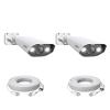 ZOSI 2Pack C182 4K 8MP Add-On PoE Security Camera Outdoor, Surveillance IP PoE with AI Human Face Vehicle Detect, Starlight Night Vision, 2-Way Audio, Smart Light & Siren Alert(Only Work with Our NVR) view 1