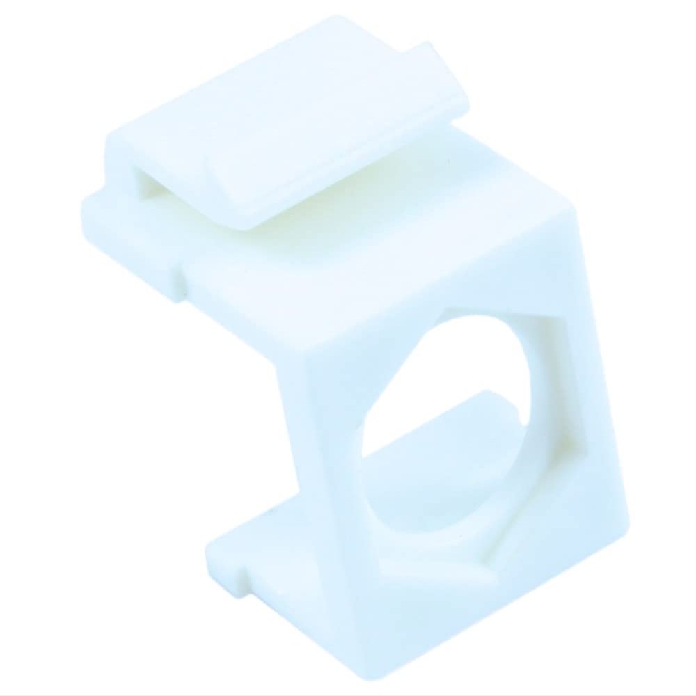 MyCableMart Wallplate: Keystone Jack - Hexagon Hole Insert, White EACH