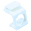 MyCableMart Wallplate: Keystone Jack - Hexagon Hole Insert, White EACH view 1