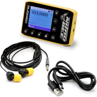 Rugged Radios Nitro Bee Xtreme UHF Race Receiver with Stereo Earbuds