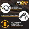 Rugged Radios Nitro Bee Xtreme UHF Race Receiver with Stereo Earbuds view 3