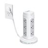 TROND Retractable Power Strip Tower - Surge Protector with USB C Ports PD 20W, 5ft Flat Plug Extension Cord with 12 Outlets, 4 USB, 1700J Protection, Home Office Desk Supplies, Dorm Room Essentials view 1