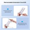 TROND Retractable Power Strip Tower - Surge Protector with USB C Ports PD 20W, 5ft Flat Plug Extension Cord with 12 Outlets, 4 USB, 1700J Protection, Home Office Desk Supplies, Dorm Room Essentials view 3