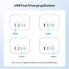 TROND Retractable Power Strip Tower - Surge Protector with USB C Ports PD 20W, 5ft Flat Plug Extension Cord with 12 Outlets, 4 USB, 1700J Protection, Home Office Desk Supplies, Dorm Room Essentials view 4