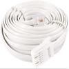 XYWHPGV White 9M RJ11 Male to UK B-T- 6P2C Male Telephone Extension Flat Cable(07f5a 571b9 52e60 2c43a 8ba1c 6c0c9 view 1