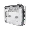Docooler Cassette Player, Auto Reverse Clear Stereo Cassette Player, Tape-to-MP3 Converter Recorder via PC Cassette Tape Player with Earphone - Transparent view 2