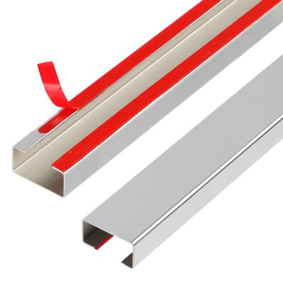 Stainless Steel Management Raceway of Cables, 3-Pack 39.37in Metal Cable Condenser, Self-Adhesive Wire Cord Hider, No Screws No Drill On Wall Cable Cover Channels for Floor Home Office Kitchen