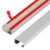Stainless Steel Management Raceway of Cables, 3-Pack 39.37in Metal Cable Condenser, Self-Adhesive Wire Cord Hider, No Screws No Drill On Wall Cable Cover Channels for Floor Home Office Kitchen view 1