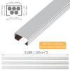 Stainless Steel Management Raceway of Cables, 3-Pack 39.37in Metal Cable Condenser, Self-Adhesive Wire Cord Hider, No Screws No Drill On Wall Cable Cover Channels for Floor Home Office Kitchen view 2