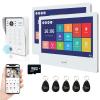 WiFi Video Door Phone Apartment Intercom System,2 Unit 10 Inch Wired Touch Screen Monitor with 1080P Doorbell Camera,Supporting 5 in 1 Unlcking,Motion Detecting Tuya for Home Villa,64G view 1