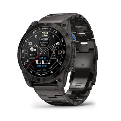 Garmin D2 Mach 1 Pro, Premium Aviator Smartwatch, Titanium, 51mm