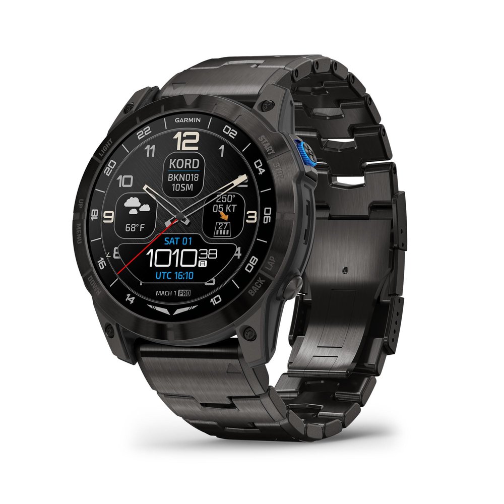 Garmin D2 Mach 1 Pro, Premium Aviator Smartwatch, Titanium, 51mm