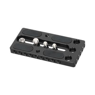CAMVATE Aluminum Camera Baseplate with 1/4"-20 & 3/8"-20 Screw - 3519