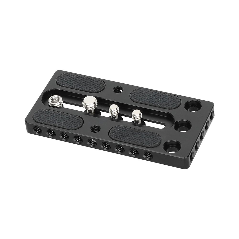 CAMVATE Aluminum Camera Baseplate with 1/4"-20 & 3/8"-20 Screw - 3519