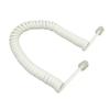 Yoetaun 4-Core Modular Coiled Telephone Handset Cord for Telephone/Handset Black//White Curly Cord 1.85m/ Telephone Handset Cords for Landline Phones 6 Ft Curly Coiled White Black 4P4C view 1