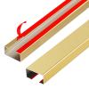 Stainless Steel Management Raceway of Cables, 3-Pack 39.37in Metal Cable Condenser, Self-Adhesive Wire Cord Hider, No Screws No Drill On Wall Cable Cover Channels for Floor Home Office Kitchen view 1