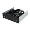 5.25 Inch Desktop Pc Case Internal Front Panel USB Hub 2 Ports USB 3.0 and 2 Ports USB 2.0 with Hd Audio Port 20 Pin Connector view 1