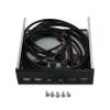 5.25 Inch Desktop Pc Case Internal Front Panel USB Hub 2 Ports USB 3.0 and 2 Ports USB 2.0 with Hd Audio Port 20 Pin Connector view 3