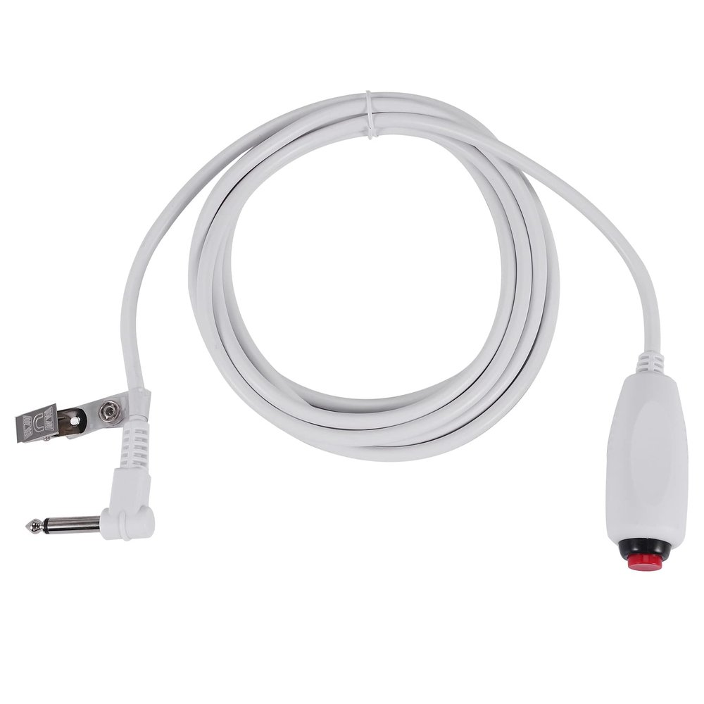 Luejnbogty Nurse Call Cable 6.35mm Line Nurse Call Device Emergency Call Cable with Push Button Switch