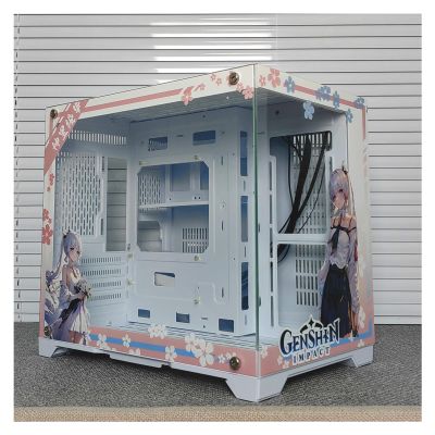 Computer Cases,Mid-Tower PC Gaming Case ATX/M-ATX - Front I/O USB 3.0 Port - Double Sided Tempered Wave - 10 Fan Positions - Water-Cooling Ready
