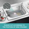 SAMSIER Sink Protectors for Kitchen Sink, Kitchen Sink Accessory - Silicone Mats Grid for Stainless Steel Strainer Bottom of Farmhouse Porcelain sinks (30x14) view 2