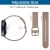 AK Band for Amazfit GTS 4 / GTS 4 Mini / GTS 3 / GTS 2 / GTS 2e / GTS 2 mini / GTS / GTR mini Bands, 20mm Soft Replacement Sport Strap for Amazfit Bip 3 / Bip 3 Pro / Bip U Pro / Bip / Bip Lite / Bip S / Bip S lite / Bip U Smart Watch Women Men (Milk view 3