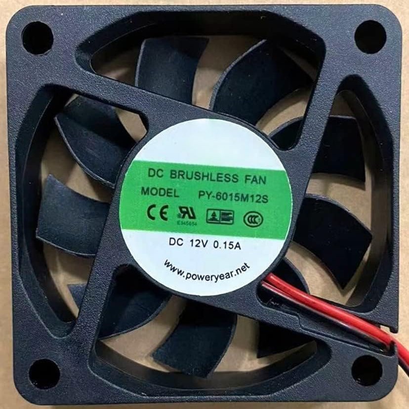 Beautyrankle Fan for PY-6015M12S 6015 Fan DC12V 0.15A 6CM 60MM Cooling Fan