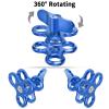 LetonPower 3-Hole 1" Aluminum Underwater Camera Clamp Ball Mount (2-Pack) - Underwater Bracket for Diving Light Arms & Camera Trays, Saltwater-Resistant Adapter for Scuba Photography/Videography Gear view 3