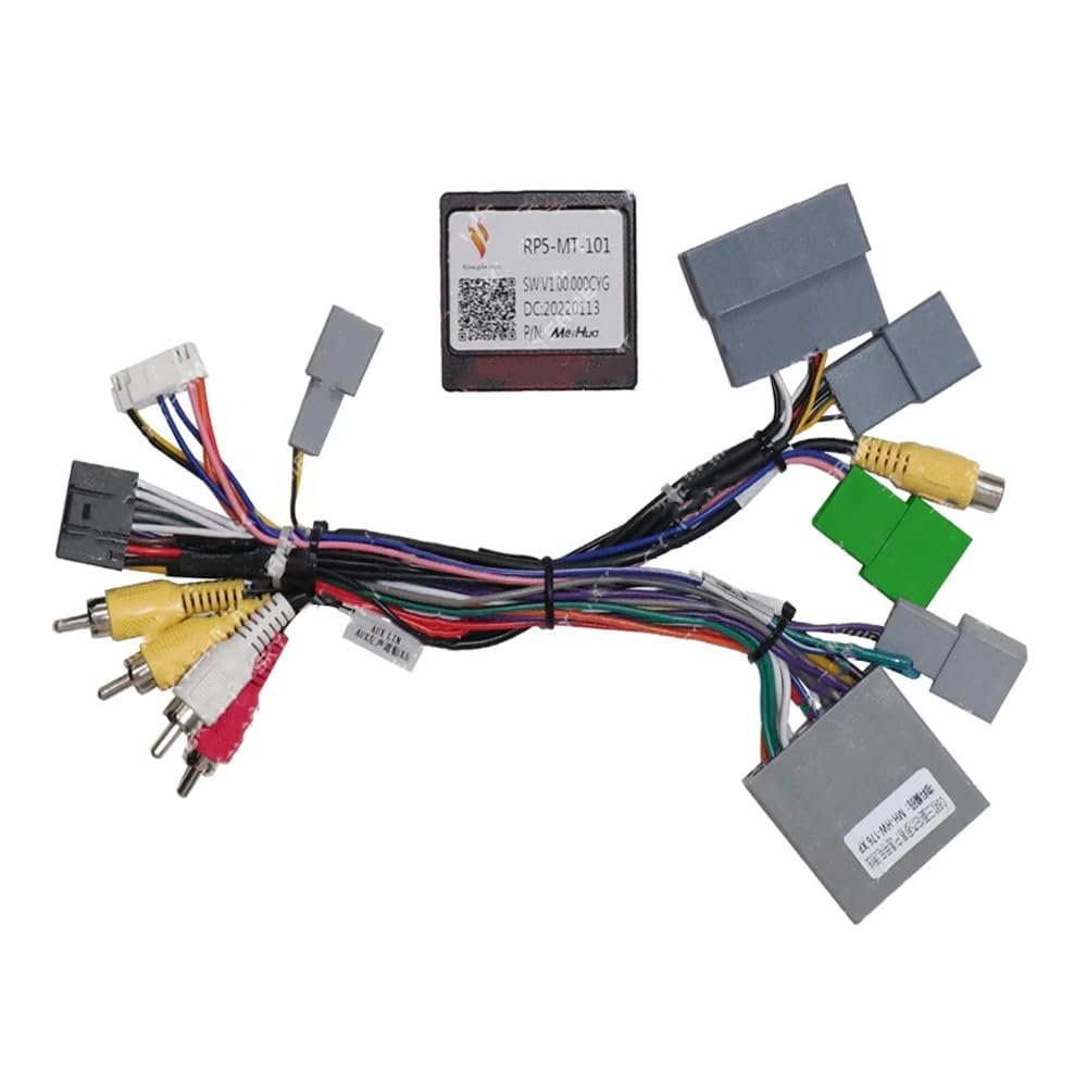 16pin Car Radio Stereo Wiring Harness Adapter with Canbus Box for Outlander Pajero V97 V73 V60 Support OEM Rockford Amplifier Camera SWC